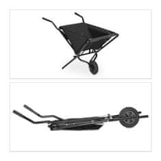 Northix Samokolnica zložljiva črna, nosilnost 150 kg, trpežna, enostavna za shranjevanje