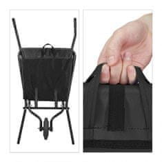 Northix Samokolnica zložljiva črna, nosilnost 150 kg, trpežna, enostavna za shranjevanje