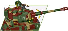 Cobi 3124 PzKpfw VI Tiger Ausf E, 2v1, 1:35, 862 k, 2 f