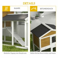 Homestar Zajčja hišica 2 nivoja 147x54x84 cm rumena