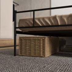 Homestar Posteljni okvir 165x207x106 cm Črn