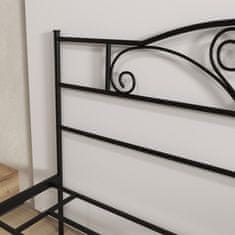 Homestar Posteljni okvir 165x207x106 cm Črn