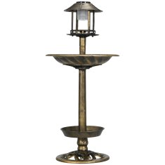 Homestar Solarna svetilka za ptičjo kopel 50x110 cm bronasta