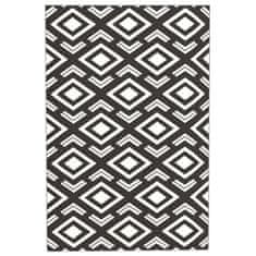 Homestar Zunanji preproga 182x274 cm črno-bela zložljiva