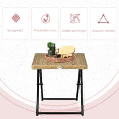 Homestar Balkonska miza 40x40x40 cm naravna