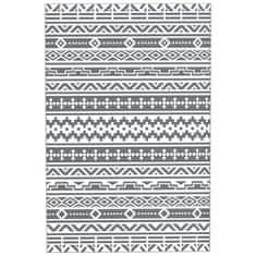 Homestar Zunanji preproga 182x274 cm temno siva in bela zložljiva