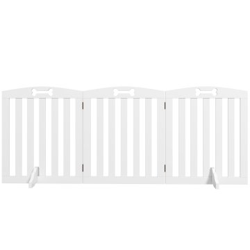 Homestar Otroška vrata 3-delna zložljiva 155x61 cm bela