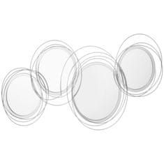 Homestar Set 3-delnih stenskih ogledal 107x56x4 cm srebrna