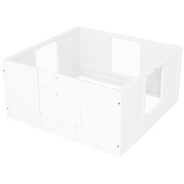 Homestar Kletka za leglo 100x96x48 cm Bela