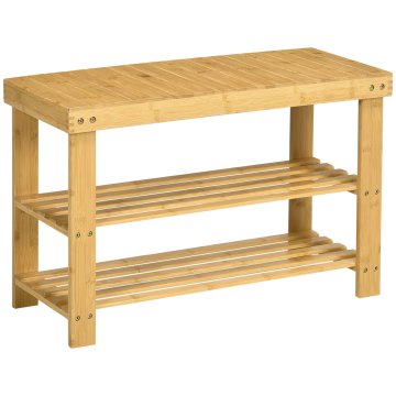 Homestar Čevlji klop 70x28x45 cm naravna barva
