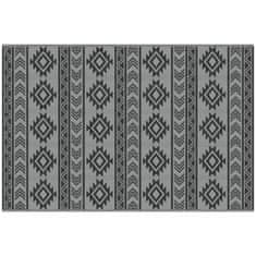 Homestar Zunanji preproga 182x274 cm črna in siva