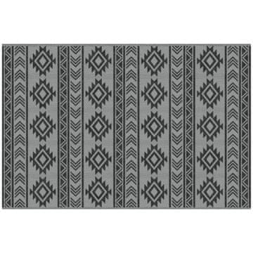 Homestar Zunanji preproga 182x274 cm črna in siva