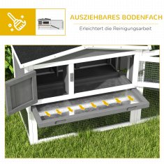 Homestar Zajčja hišica 156x58x68 cm Siva