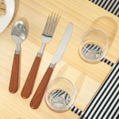 Homestar Piknik košara za 4 osebe 51x33x25 cm rjava