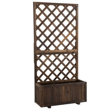 Homestar Dvignjena vrtna greda z mrežo 725x315x1495 cm rjava