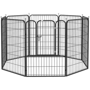 Homestar Otroški ograjen prostor za hišne ljubljenčke 79x100 cm Črn
