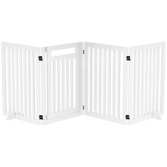 Homestar Vrata za hišne ljubljenčke zložljiva samostoječa varnostna vrata 240x18x81 cm bela