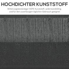 Homestar Podstavek za senčnik kvadrat 49x49x365 cm črn