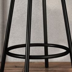 Homestar Komplet barske mize 3-delni z policami in 2 barskima stoloma 90x50x905 cm hrast