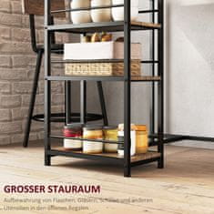 Homestar Komplet barske mize 3-delni z policami in 2 barskima stoloma 90x50x905 cm hrast