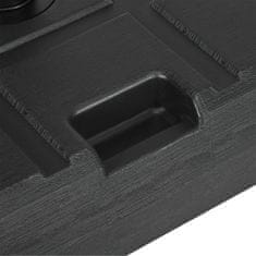 Homestar Podstavek za senčnik kvadrat 49x49x365 cm črn