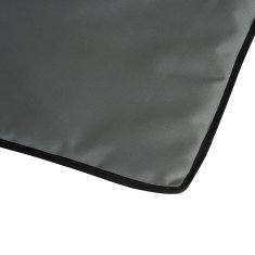 Homestar Komplet plažne preproge z nastavljivim naslonom 124x53x35-45 cm siva