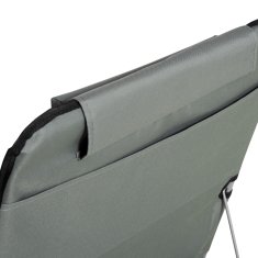 Homestar Komplet plažne preproge z nastavljivim naslonom 124x53x35-45 cm siva