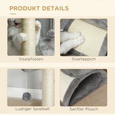 Homestar Mačje drevo 40x30x43 cm sivo