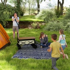 Homestar Zunanji preproga 182x274 cm modro-bela