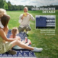 Homestar Zunanji preproga 182x274 cm modro-bela