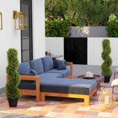 Homestar Set umetnih rastlin Spiralni evkalipt 90 cm zelena