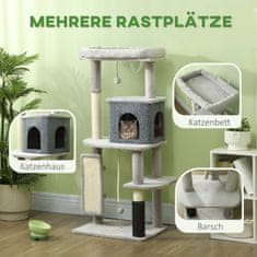 Homestar Mačje drevo 55x44x132 cm svetlo siva