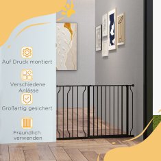 Homestar Varnostna vrata nastavljive dolžine 75-115 cm črna