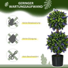 Homestar Set umetnih rastlin sivka 15x70 cm zelena