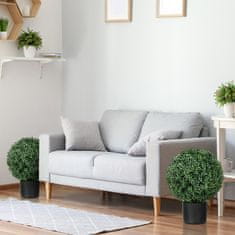 Homestar Set umetnih rastlin škatla buxus topiarij 52 cm zelena