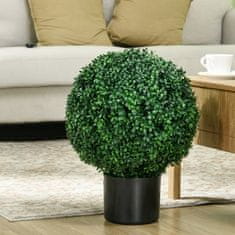 Homestar Set umetnih rastlin škatla buxus topiarij 52 cm zelena