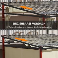 Homestar Pergola 345x300x215 cm Bež