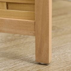 Homestar Prostorilni razdelilnik 3-delni zložljiv 120x170 cm naravni