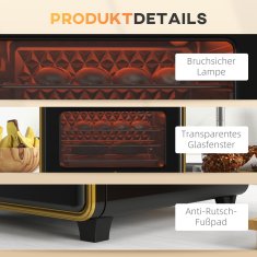 Homestar Mini pečica 36x377x345 cm Črna