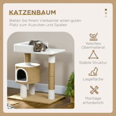 Homestar Mačje drevo 70x49x79 cm rjavo za praskanje