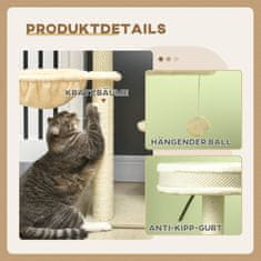 Homestar Mačje drevo 59x40x124 cm rjave barve