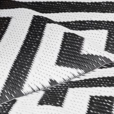 Homestar Zunanji preproga 152x243 cm Črno Bela