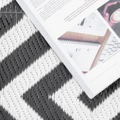 Homestar Zunanji preproga 121x182 cm Črno Bela