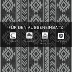 Homestar Zunanji preproga 182x274 cm črna in siva