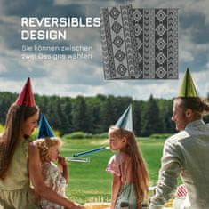 Homestar Zunanji preproga 182x274 cm črna in siva