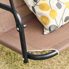 Homestar Vrtna gugalnica za 2 osebi 172x110x155 cm rjava