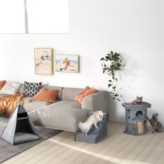 Homestar Mačje drevo 40x40x57 cm svetlo siva