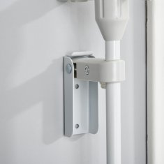 Homestar Vrata za pse 3 panela z varnostnimi vrati 180x3x745 cm bela