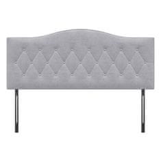 Homestar Vzglavje 185x8x134 cm Sivo
