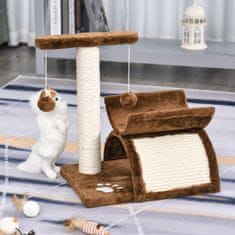 Homestar Mačje drevo 40x30x43 cm rjavo